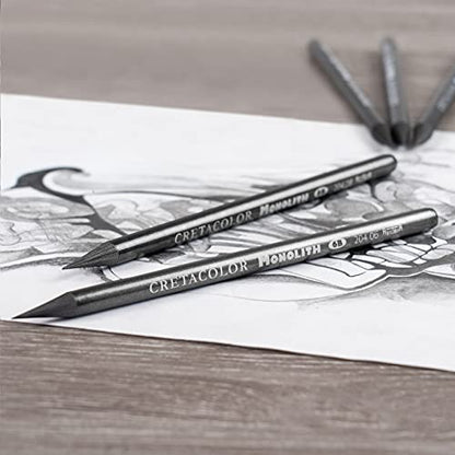 Cretacolor Monolith Woodless Graphite Pencil, 6B