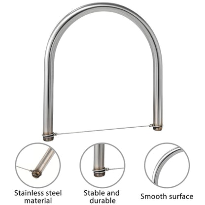 Stainless Steel Pottery Clay Wire Cutter, Pottery Clay Wire Cutter, Hand-Pottery Tools and Supplies, Trimming Ceramic Pottery-Sculpting Tool for Cutting Mud, DIY Clay-Modeling, Ceramics, Sculpting