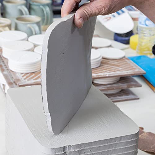 Clay Slab Roller for Ceramics & Slicer – For Use With Wire Cutter (Not Included) - Create Clean, Consistent Clay Slabs for Your Ceramic Craftmanships (Plastic)