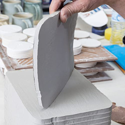 Clay Slab Roller for Ceramics & Slicer – For Use With Wire Cutter (Not Included) - Create Clean, Consistent Clay Slabs for Your Ceramic Craftmanships (Plastic)