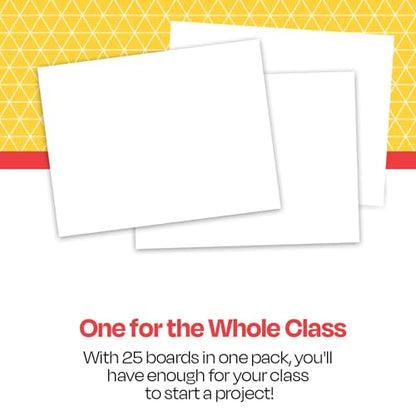 School Smart Railroad Poster Board Paper, 22 x 28 Inches, 4-Ply, White, Pack of 25 - color: High Gloss, size: 4-Ply, Pack of 25
