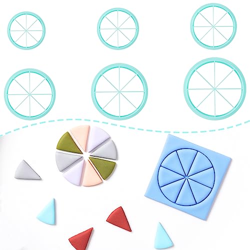 TAINSKY Color Recipe Wheel Polymer Clay Cutter Tool, Polymer Clay Recipe Cutter Guide