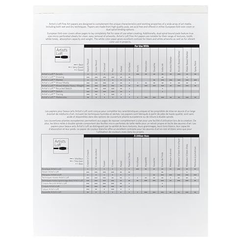 Mixed Media Medium Weight Paper Pad by Artist's Loft™, 11”; x 14”;