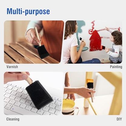 Mister Rui Paint Roller Kit 22 Piece, 4" 2" Paint Rollers, Foam Paint Roller, Microfiber Roller Covers for Painting Walls, Small Paint Roller, Mini Rollers for Painting Furniture, Stenciling