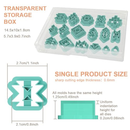 17Pcs Classic Aztec Polymer Clay Cutters | For Adults DIY Jewelry for Earrings Making Birthday Party DIY Supplies, Western Style, Plastic Material