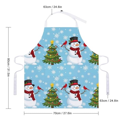 Cooking Apron for Adults with Pockets, Waterproof Oil Resistant Bib for Kitchen Restaurant BBQ Baking - color: Style (322)