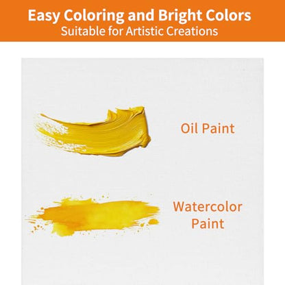 FIXWAL Canvas Boards for Painting 24 Pack, with 8x10, 9x12, 11x14, 5x7 Canvases for Painting Art Paint Canvas Panels Gesso Primed Acid-Free 100% Cotton White Blank Flat Canvas Boards Acrylics Oil - style: 24Pack