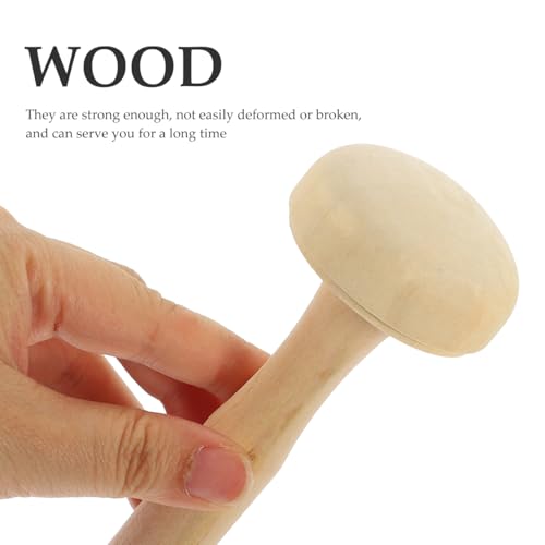 ARTIBETTER 10PCS Wooden Mushroom Printmaking Tool Set Art Roller and Ink Roller for DIY Craft Projects Suitable for Pottery and Drawing Rubbing for Painting