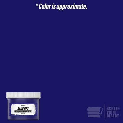 Ecotex® Screen Printing Ink Blue 072 (Gallon - 128oz.) - Water Based Blue 072 Fabric Ink, Silk Screen Paint - Screen Print Direct®, USA Made - color: Blue 072, size: 128 fl oz