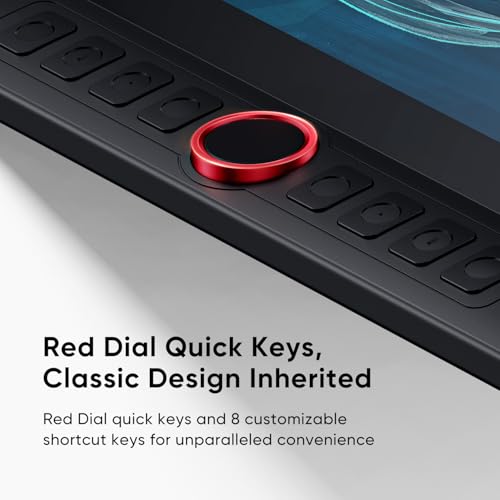 XPPen 16K Artist 15.6 Pro V2 Drawing Tablet with Screen | Full-Laminated Anti-Glare Glass, Adjustable Stand, 8 Shortcut Keys, for PC/Mac/Linux/Android - size: 15.6 inch