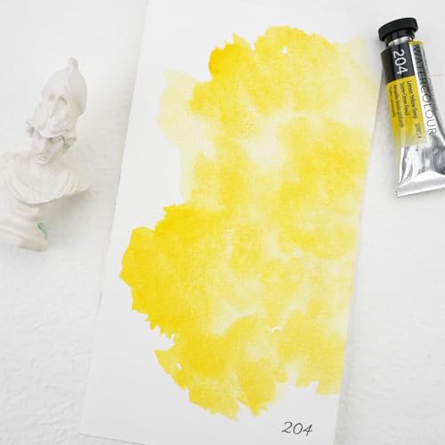 PHOENIX Professional Watercolor Paint Single Tube - 0.47 Fl Oz / 14ml - Lemon Yellow Deep - color: Lemon Yellow Deep, size: 0.47 Fl Oz (Pack of 1)