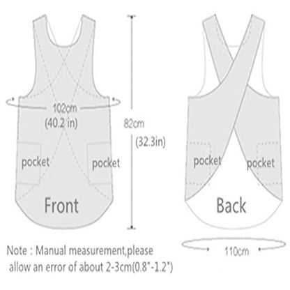 Shortened Design Apron, Japanese Style Soft Cotton Linen Apron with Two Side Pockets, X Cross Halter Aprons, Kitchen Cooking Clothes Gift for Women DIY Project, Crafting, Cooking, Baking(Army Green ) - color: Army Green, style: 1# Style-rounded Edge