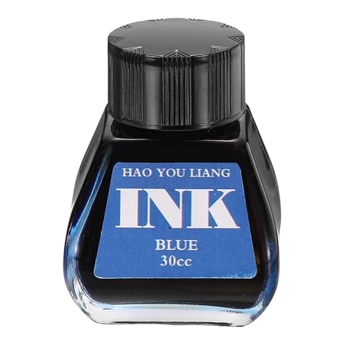 PATIKIL Fountain Pen Ink Blue, 30ml Calligraphy Pen Bottled Ink Non-Carbon Colorful Smooth Flow Color Dip Drawing Set Art Supplies for Writing Painting Journaling - color: Blue