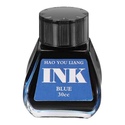 PATIKIL Fountain Pen Ink Blue, 30ml Calligraphy Pen Bottled Ink Non-Carbon Colorful Smooth Flow Color Dip Drawing Set Art Supplies for Writing Painting Journaling - color: Blue