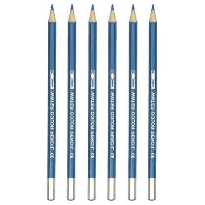 PATIKIL Watercolor Pencil, 6Pcs Water Soluble Pencils for Blending, Coloring, Sketch Drawing, Painting, Blue - color: Blue