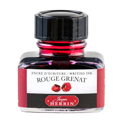 Jacques Herbin 13029T - 30ml Bottle of Ink for Fountain Pens and Rollerball Pens - Rouge Grenat - color: Garnet Red, size: 1 fl oz