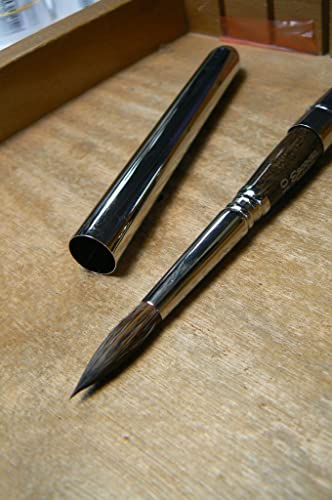 Escoda | Watercolour | Versàtil Set with 6 Round Travel Brushes for Watercolour | Size 2,4,6,8,10,12 | 6 Brushes | Synthetic Kolinsky | Round Pointed - color: Versàtil