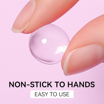 Makartt 3D Gel Nail Art: Clear Solid Builder Nail Gel 4 in 1 Non-sticky for Extension Shaping Strengthen Building, 3D Sculpting Hard Gels UV/LED Lamp Required 15ml - color: Clear