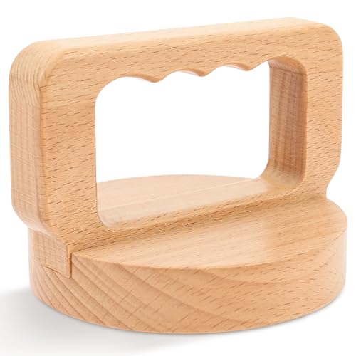 Block Printing Baren, Beech Wood Baren for Printmaking - Linocut Block Printing - Baren Printmaking Tool with Comfortable Ergonomic Handle for Block Printing, Crafting and Scrapbooking