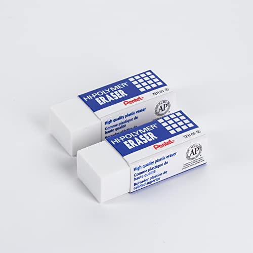 Pentel Hi-Polymer Block Eraser, Small, Box of 48 (ZEH-05) - size: 48 Pack