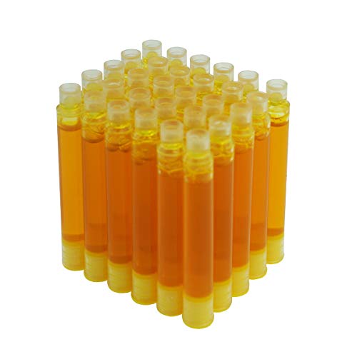 Asvine Hongdian Fountain Pen Yellow Ink Cartridges, Set of 30 Refill Ink Cartridges, 3.4 mm Bore Diameter - color: Yellow