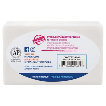 Prang Modeling Clay, White, 1 lb. Block, Case of 12 Blocks, 192 oz. Total | Pliable, Non-Hardening, Non-Staining, Easy Clean-Up, Perfect for Preschool and Elementary Aged Children - color: White, size: 1 lb. (Pack of 12)