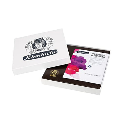 Schmincke - HORADAM® AQUARELLdark Wooden Box with 24 Finest Watercolor Paints, 74883097, Gift Set, Premium Watercolor Paints, 24 x 1/2 Pans
