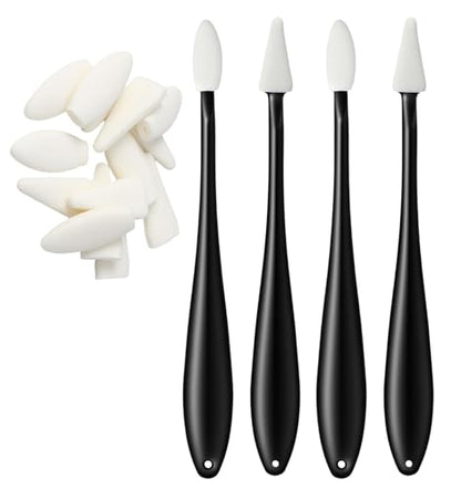 27 Pcs Blending Stumps, Blending Sticks for Drawing & Paper Erasing Pen for Drawing with 2 Sizes 40 Replacement Sponge Wipes (Highlighting, Shadowing, Correcting)
