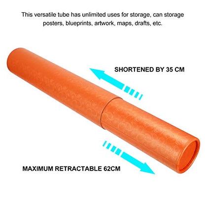 ULTNICE Pull-out Poster Tube Cardboard Tubes Staples Mailing Case Jumbo Kraft Tubes Fishing Rod Case Shipping Tubes Paint Containers Drawings Storage Case Specialty Paper To Stretch Crafts