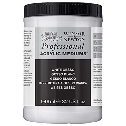 Winsor & Newton Professional Acrylic Medium, White Gesso, 946ml (32-oz) - color: White Gesso, style: 946ml (32-oz)
