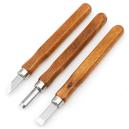3 PCS Wood Carving Knife Set SK5 Wood Carving Tools Hand Carving Tool Set for DIY Sculpture Carpenter Experts & Beginners