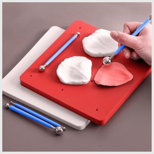 25 Pcs Clay Tools and Pottery Tool Kit for Polymer Clay Sculpting, Air Dry Clay, Ceramics, Professional Sculpting Tools Set with Silicone Shapers, Ball Stylus & Premium Black Canvas Case - size: Pack of 25