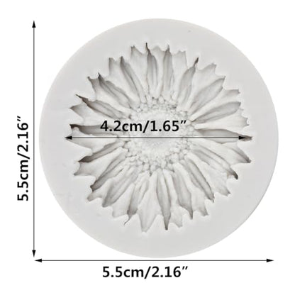 Chrysanthemum Flower Polymer Clay Molds Flower Silicone Mold for DIY Crafts Epoxy Resin Casting Air Dry Polymer Clay Plaster Jewelry Making - color: Style J