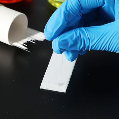 Labasics Glass-Backed TLC Plates, Silica Gel Sheets for Lab Analysis, High-Purity Layer, Fast Separation, 2.5 x 7.5 cm, 80 PCS