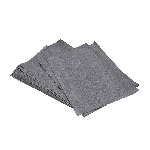 VILLFUL 25sheets Carbon Transfer Paper for Tracing Drawing and Painting Graphite Coated Art Paper Gray and Black for Easy Crafting and