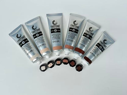 FASTONE Acrylic Skin Tone Paint Set - 6 Pack Pro Premades