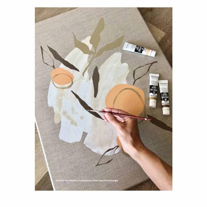 Senso Clear Primed Linen Canvas Pads - 16x20 (10 Total Sheets) - Clear Primed Heavyweight Linen Sheets Travel-Friendly Canvas Paper for Acrylic Oil Painting Mixed Media Sketching Drawing - size: 16"x20"