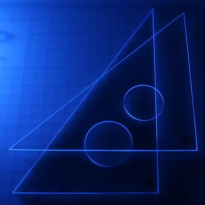 ALVIN Clear Professional Acrylic Drafting Triangle 30/60 Degrees 16" Model 130C-16 Multipurpose Tool for Drafting, Design, and Architecture, Great for Machining and Woodworking - 16 Inches - size: 16", style: 30/60 Degree