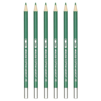 PATIKIL Watercolor Pencil, 6Pcs Water Soluble Pencils for Blending, Coloring, Sketch Drawing, Painting, Bright Green - color: Bright Green