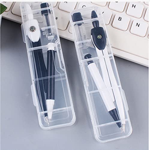 LUNIZ Drawing Compass Compass Metal Student Exam Drawing Size Stationery Set School Study Stationery Multifunctional Compass Straight Ruler Triangle Drafting Tools