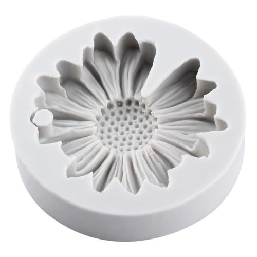 Daisy Flower Polymer Clay Mold Daisy Silicone Molds Chrysanthemum Flower Mold for DIY Crafts Jewelry Making Epoxy Resin Casting Air Dry Clay Plaste - color: Style F