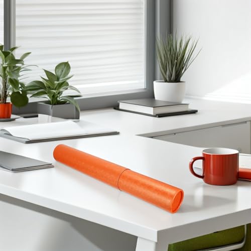 Ipetboom Telescopic Poster Tube Holder 52-95cm Expandable Mailing Document Transport Tube with Strap for Art Supplies Storage and Blueprint Carrying