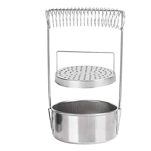 Paint Brush Washer, Stainless Steel Brush Washer for Painting, Paint Brush Cup, with Wash Tank Filter Screen Holder Spring, to Clean and Dry Paint Brushes (Not for Large Brushes)