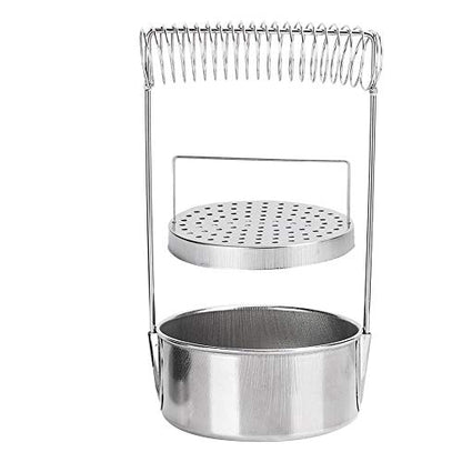 Paint Brush Washer, Stainless Steel Brush Washer for Painting, Paint Brush Cup, with Wash Tank Filter Screen Holder Spring, to Clean and Dry Paint Brushes (Not for Large Brushes)