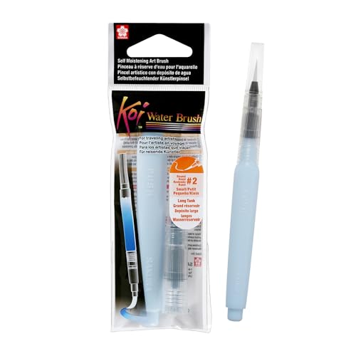SAKURA Koi Water Color Brush 9-ml Tank, Small Round Brush 39121 - color: Clear, size: 9 ml