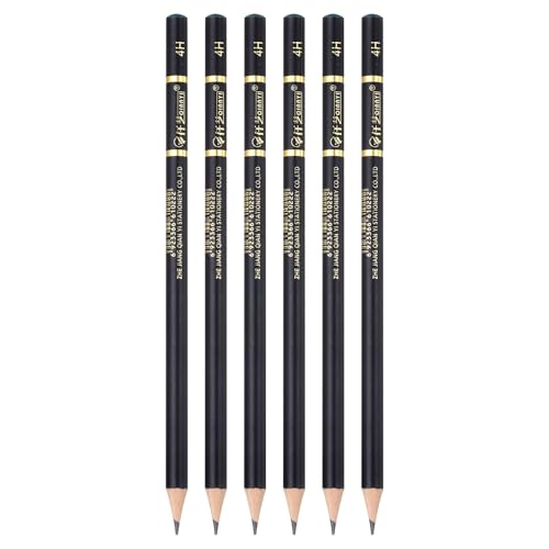 PATIKIL 6Pcs Drawing Pencils for Sketching, 4H Refill Sketch Pencils for Drawing, Graphite Art Pencil Set Professional Resistant Lead for Painting Shading Artist Office Supplies - size: 4H