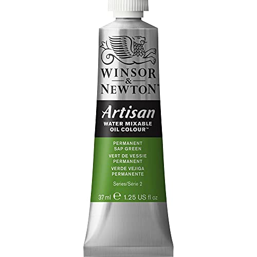 Winsor & Newton Artisan Water Mixable Oil Colour, 1.25-oz (37ml), Permanent Sap Green - color: Permanent Sap Green, style: 1.25-oz