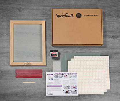 Speedball Beginner Screen Printing Craft Vinyl Kit, Use with Cutting Machine to Easily Print Custom T-Shirts and Home Decor