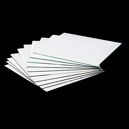 StonyLab Glass Backed TLC Classical Silica Gel Plate, 20 x 20 cm Thin Layer Chromatography Analytical Plate with Silica Gel, Pack of 10