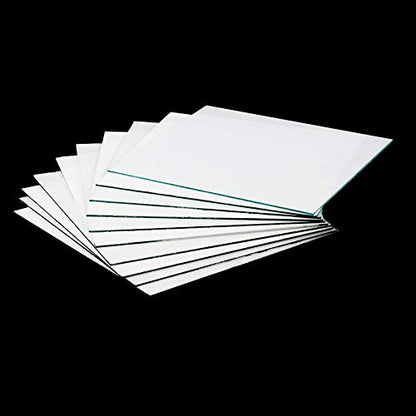 StonyLab Glass Backed TLC Classical Silica Gel Plate, 20 x 20 cm Thin Layer Chromatography Analytical Plate with Silica Gel, Pack of 10